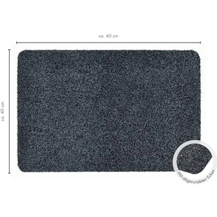 Andiamo Fußmatte Samson, Made in Netherlands, rechteckig, Höhe: 6 mm, Schmutzfangmatte, waschbar, rutschhemmend, auch als 2er Set erhältlich – Bild 2