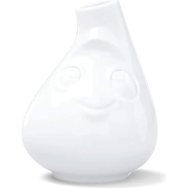 FiftyEight Products Kleine Vase Putzig 10 cm Weiß – Bild 1