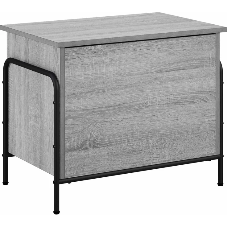 vidaXL Aufbewahrungsbox Sonoma-Grau 80 x 40 x 49,5 cm Holzwerkstoff 8013671 – Bild 5