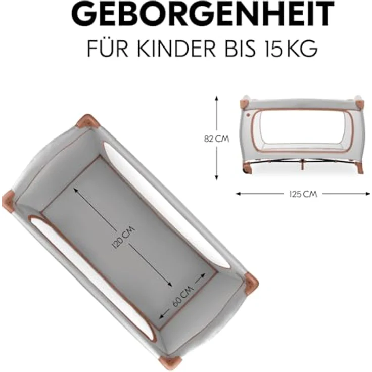 Hauck Sleep N Play Go Plus / Reisebett Dusty Cork – Bild 4