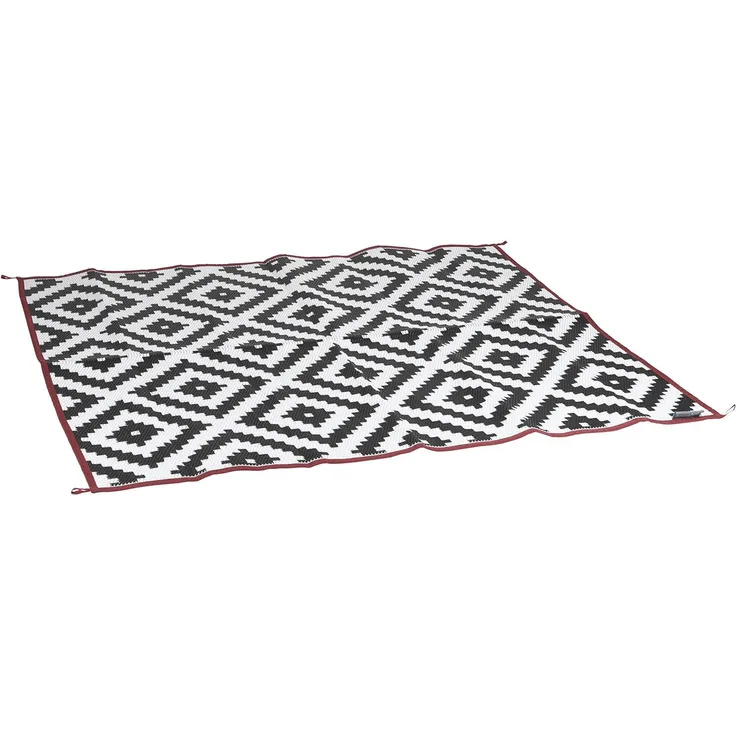 Bo-Camp Außenteppich Chill mat Picnic 2x1,8 m Schwarz und Weiß