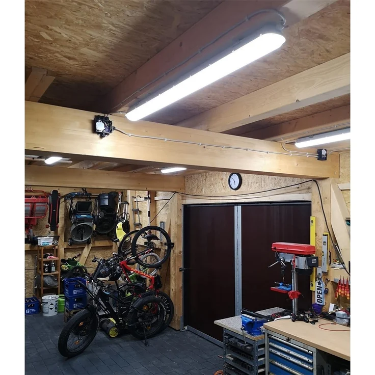 Wand-& Deckenleuchte "HP-63" IP65, 150cm 56W, 4000k, neutralweiß, 6600 Lumen – Bild 9