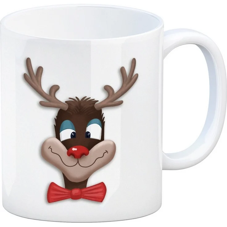 speecheese Tasse Glühweintasse mit betrunkenem Rentier und lustigem Spruch – Bild 3