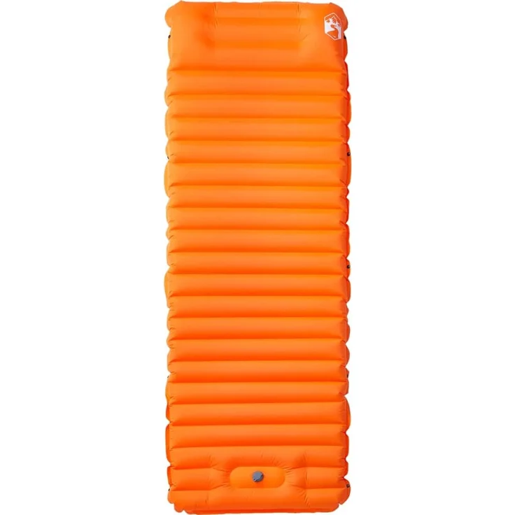 vidaXL Selbstaufblasende Isomatte mit Kissen Orange 4007119 – Bild 2