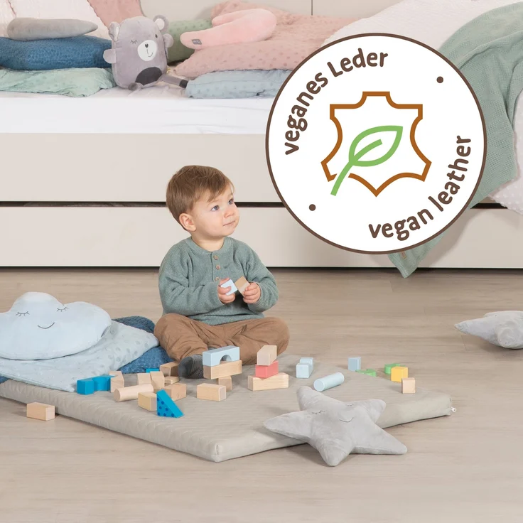 roba Spielmatte 'Luxe' 78 x 100 cm - Zubehör für Kletterdreieck & Kletterturm - Beige – Bild 6