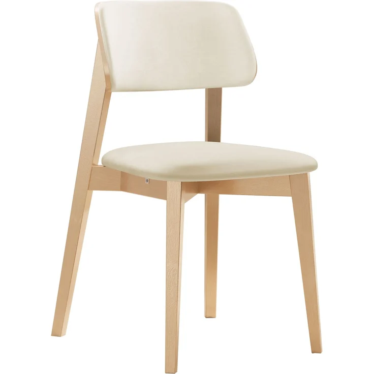 Esszimmerstuhl Taskir C, Stuhl aus Buchenholz für Küche, Restaurant (Buche / Magic Velvet 2250) – Bild 1