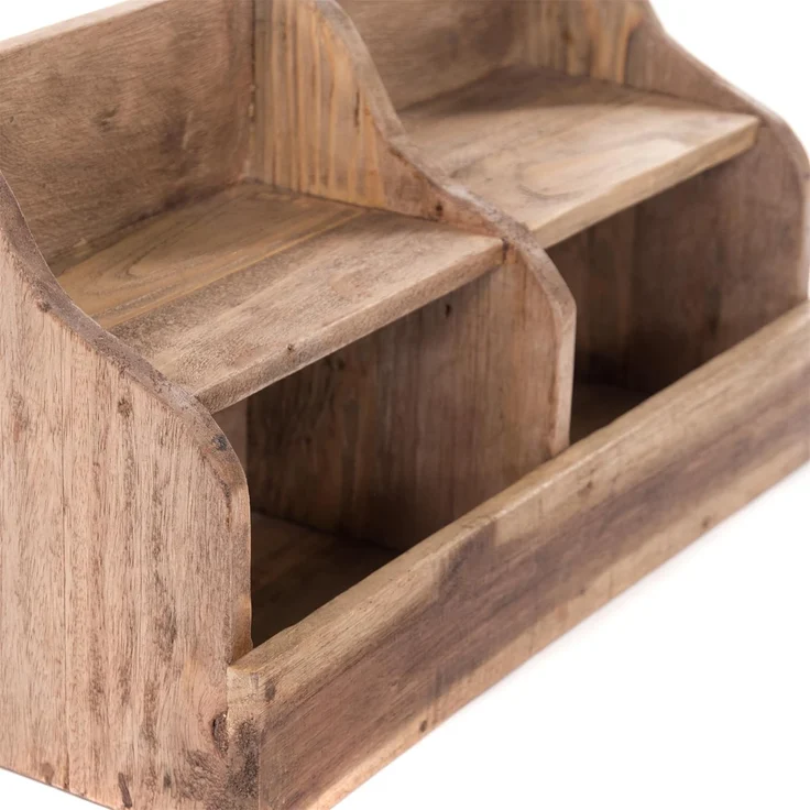 DESIGN DELIGHTS Wandregal WANDREGAL "STORAGE 40", Mahagoni Holz, 40 cm, Holzregal – Bild 5