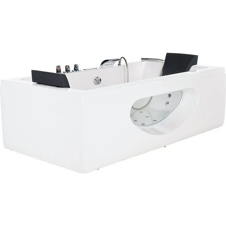 XXL Luxus LED Whirlpool Badewanne 180 x 90 x 55 +Heizung+Ozon+ Radio +Lichtherapie – Bild 3