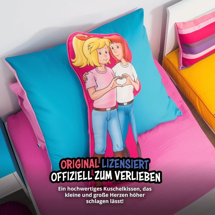 United Labels® Dekokissen Bibi & Tina - BFF Best Friends Forever Deko 50 x 20 cm – Bild 6