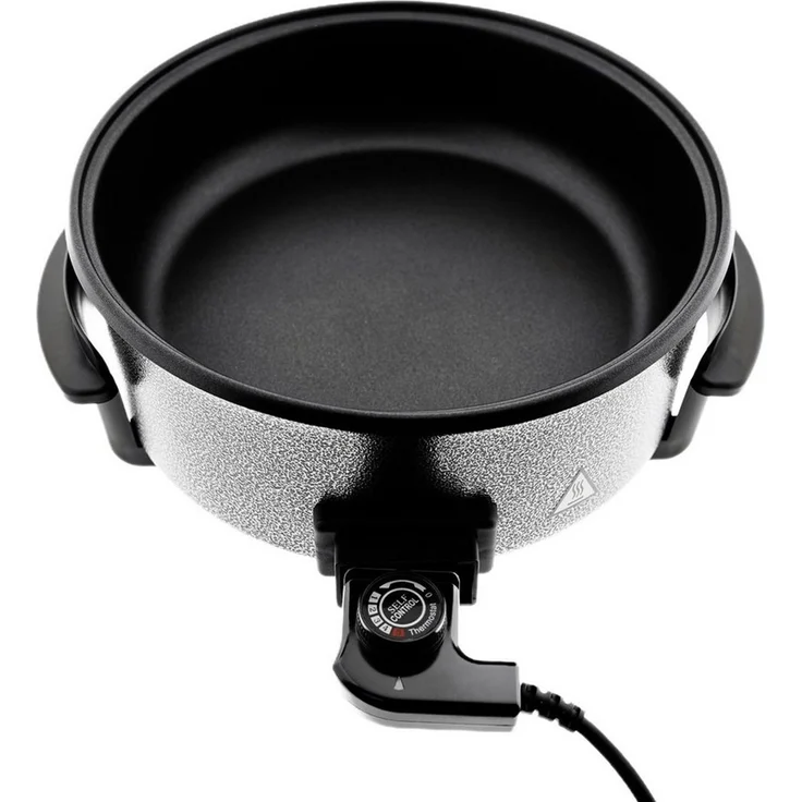 Mulex Elektrische Pizzapfanne Pizza Pan Pfanne 1500W Multifunktionspfanne Grillpfanne Antihaft – Bild 3