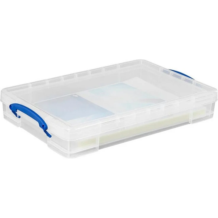 Really Useful Box Aufbewahrungsbox 10l 520x340x85mm PP transparent – Bild 2
