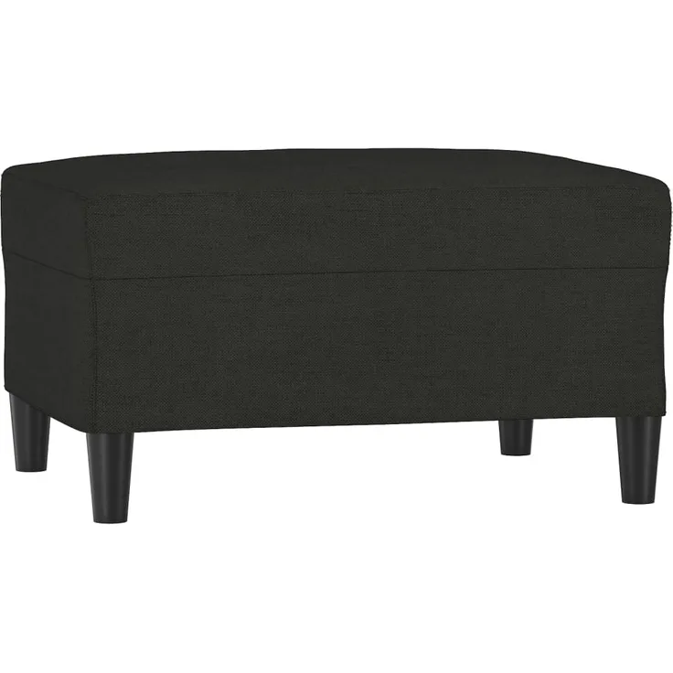 vidaXL Fußhocker Schwarz 70x55x41 cm Stoff 349307