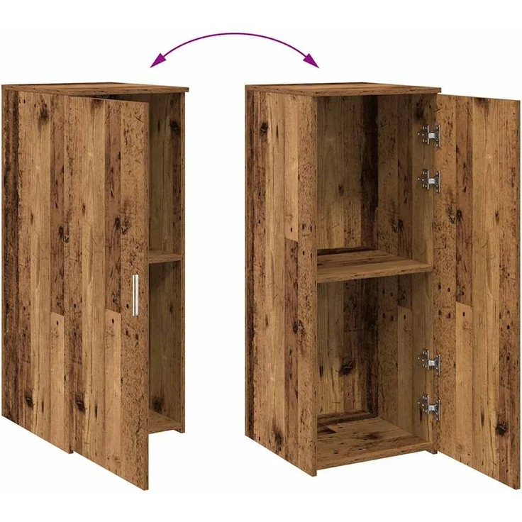 vidaXL Lagerschrank Altholz-Optik 40x45x103,5 cm Holzwerkstoff 859040 – Bild 9