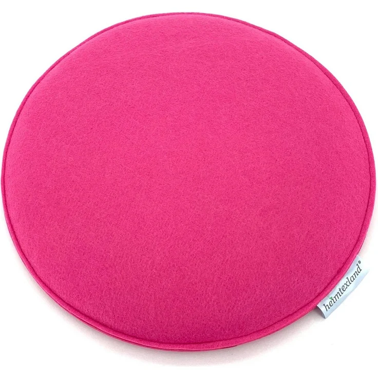 heimtexland ® Sitzkissen Set Filz Stuhlkissen Stuhlauflage Filzkissen Stuhl Polster Kissen Typ631 2er Set 35 x 35 cm Eckig Pink – Bild 1