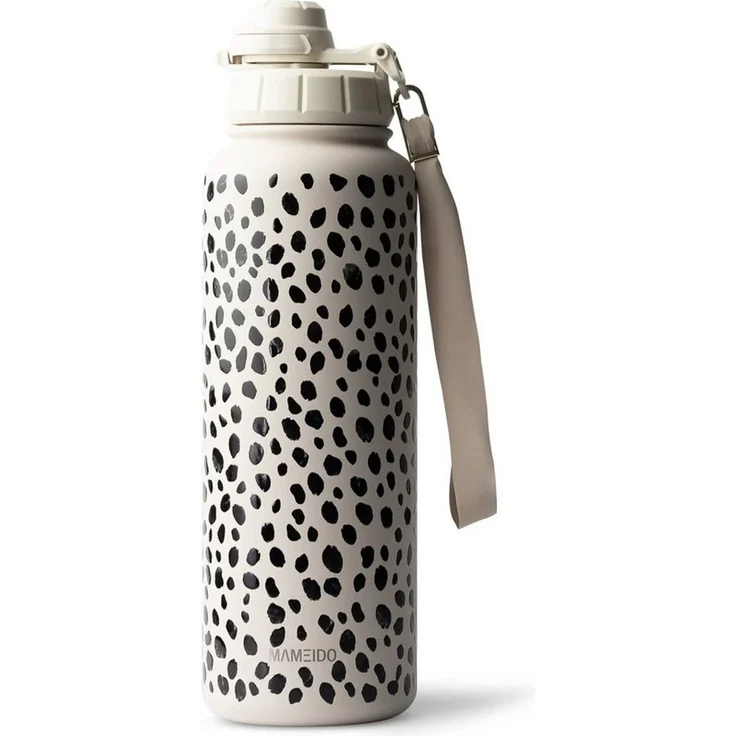 MAMEIDO Thermoflasche, mit 2-in-1 Deckel, Strohhalm und Handschlaufe in 500 ml, 700 ml & 1,2l – Bild 2