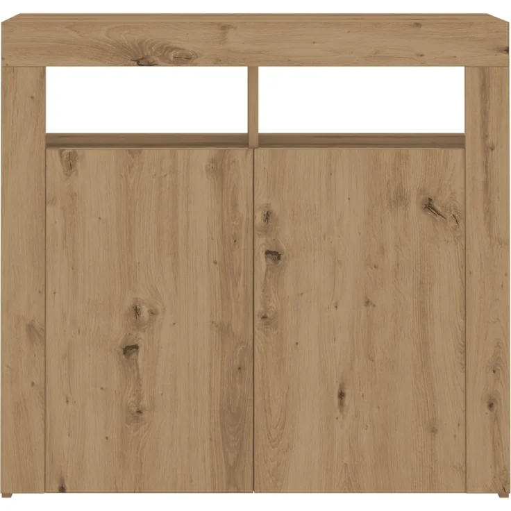 vidaXL Sideboard mit LED-Leuchten Artisan-Eiche 80x35x75 cm 856362 – Bild 6