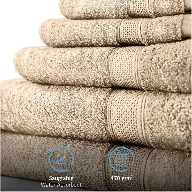 Komfortec Handtuch Set 50x100, Handtücher, Frottee (Packung, 8-St), 100% Baumwolle, Flauschig & Saugfähig, Weich, Towel – Bild 4
