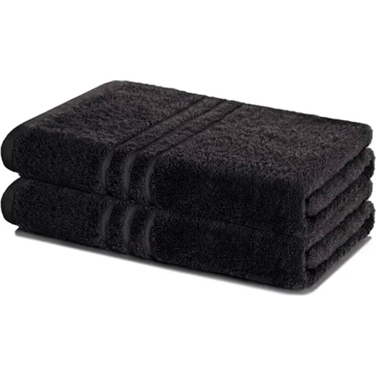 Lavea Badetuch Elena 2er Set Badetücher 100x150 cm, Duschtuch, 500 g/m² Frottier, weich & saugstark, pflegeleicht