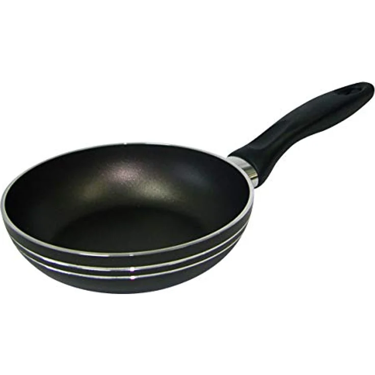 Riess-Kelomat Alu-Pfanne Cortina, beschichtet, 22 cm, schwarz, leichte und pflegeleichte Bratpfanne – Bild 1