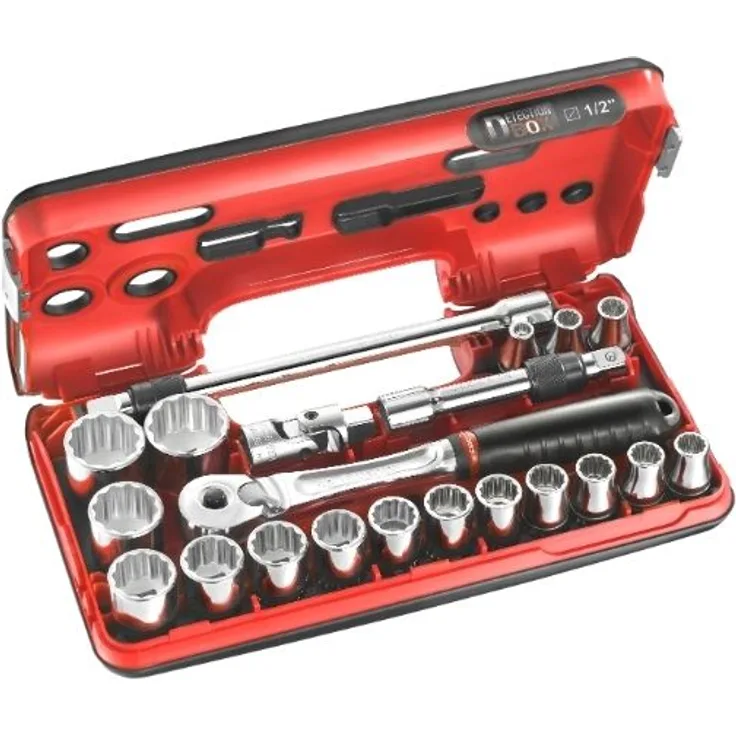 Facom Steckschluessel-Set 1/2Z D-Box, 21-tl