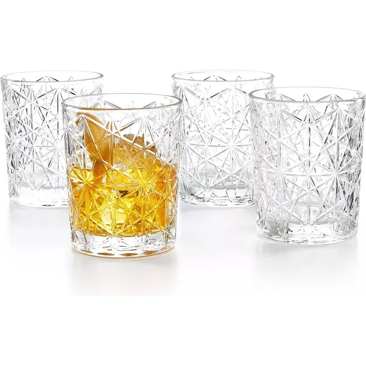 4er Set Rocco Bormioli Whisky Gläser Lounge Tumbler 390ml Glas Set Trinkglas