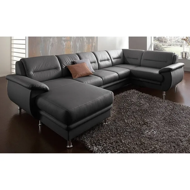sit&more Wohnlandschaft Mailand U-Form, wahlweise mit Bettfunktion, frei im Raum stellbar