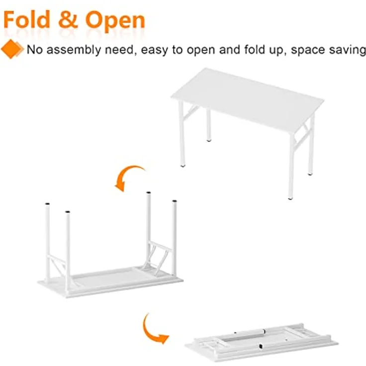 SogesHome Klapptisch Computertisch 100 x 60 x 75 cm PC Tisch Schreibtisch Bürotisch Büroarbeitsplatz für Home Office Verwendung Schreibtisch Esstisch Konferenztisch – Bild 8