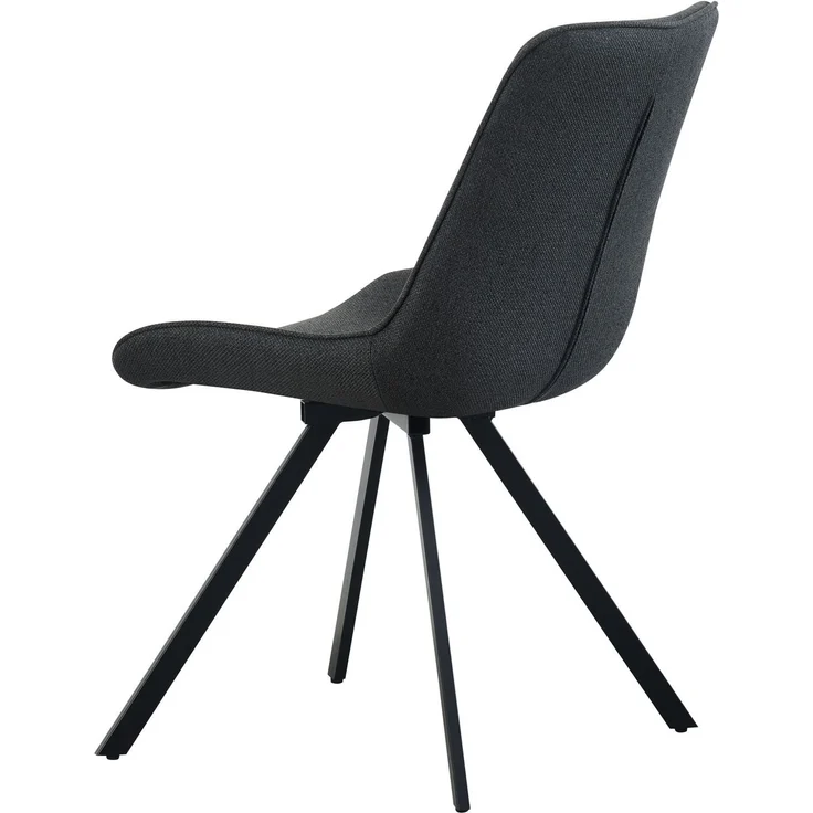 Drehstuhl 2er Set Rio Stühle in Anthrazit - gemütliches Design - B/H/T: 52x85x61 cm – Bild 7