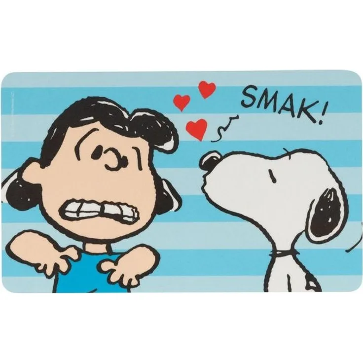 United Labels® Frühstücksbrett Peanuts Snoopy Brettchen Kuss Smak! Schneidebrettchen, Resopal