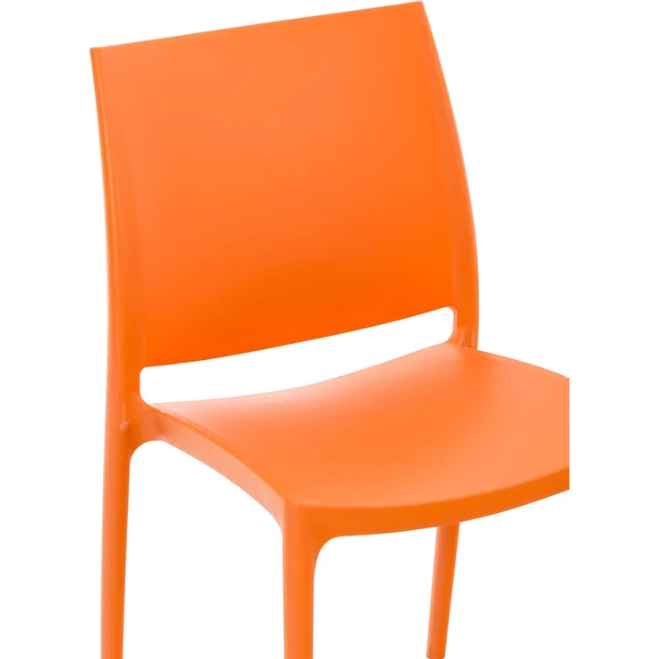 CLP 2er Set Stapelstühle Maya bis zu 130 kg belastbar,orange – Bild 7