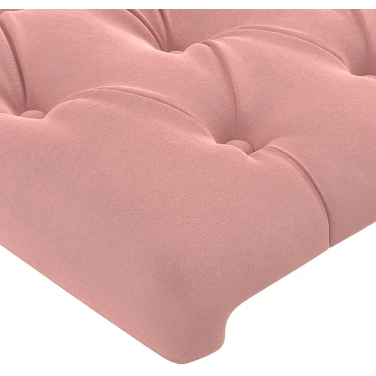 vidaXL Kopfteile 2 Stk. Rosa 90 x 7 x 78/88 cm Samt 346381 – Bild 4
