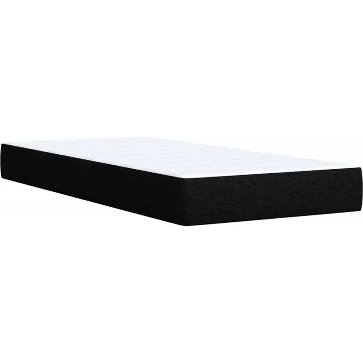 vidaXL Boxspringbett mit Matratze Schwarz 80x200 cm Stoff 3289585 – Bild 10