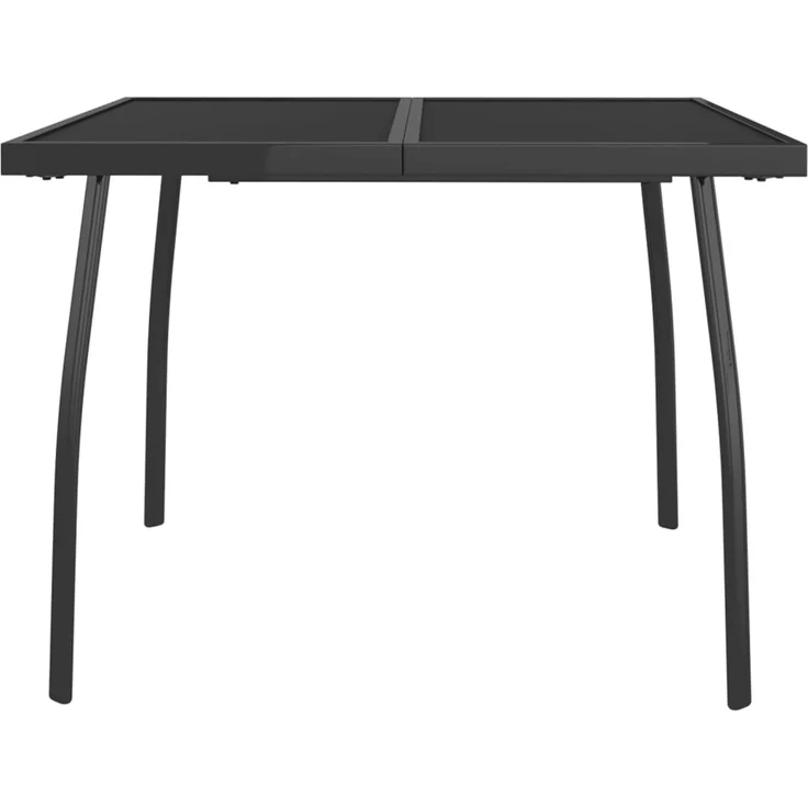 Gartentisch, Balkontisch, Esstisch Anthrazit 100 x 100 x 72 cm Stahlgitter – Bild 3
