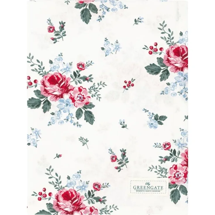 Greengate Geschirrtuch 50x70 cm Erica white 100% Baumwolle