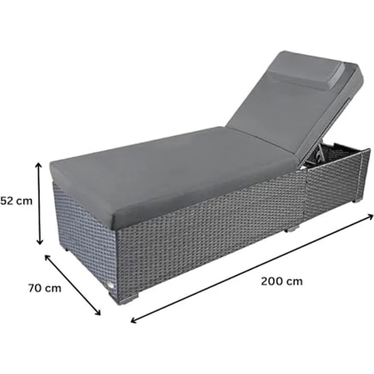 RS Trade Gartenliege Sonnenliege Verona High – Bild 4