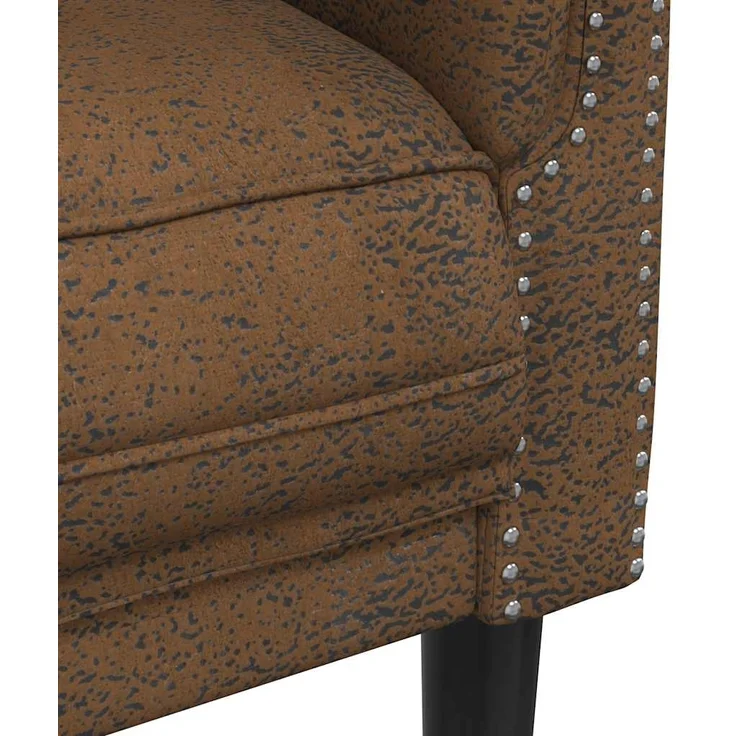 vidaXL Sessel Braun Kunstleder Wildleder-Optik 372574 – Bild 6