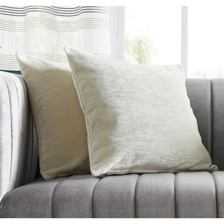 Kissenhülle "Offwhite", 2er Set, 45x45 cm, weicher Kissenbezug für Sofa, Couch