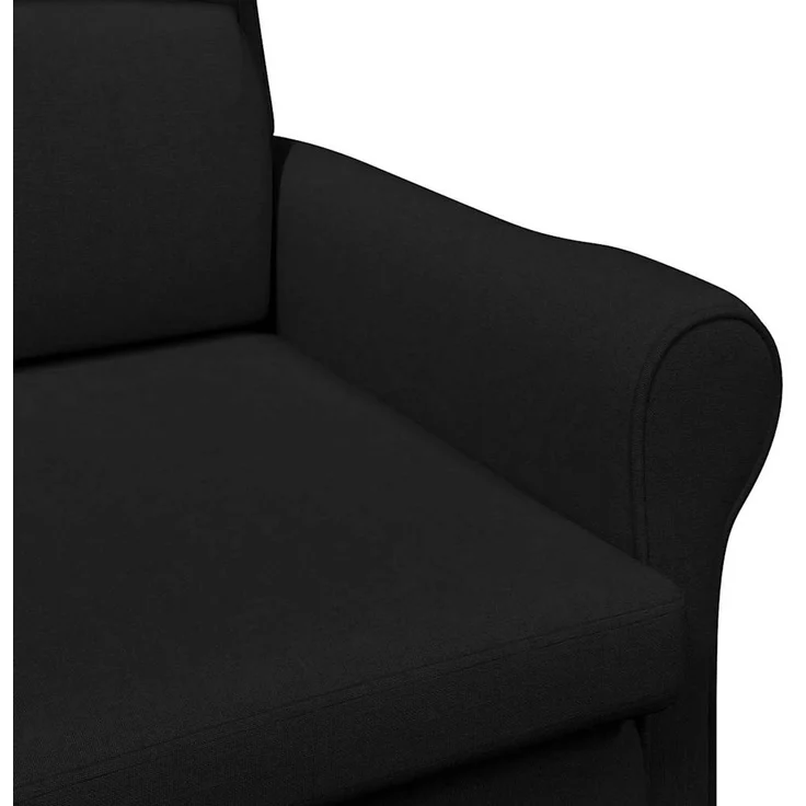 vidaXL Sessel Schwarz 76 x 94 x 102 cm Stoff 42009842 – Bild 6