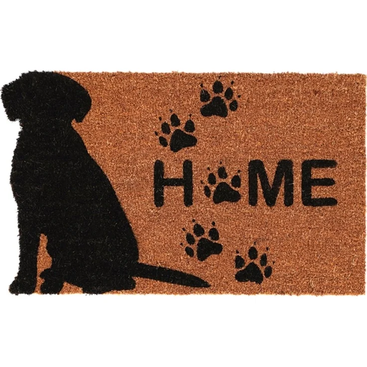 esschert design Fußmatte, Rechteckig, Höhe: 1,5 mm, Farbe: Naturfarben, Motiv: Hund – Bild 4