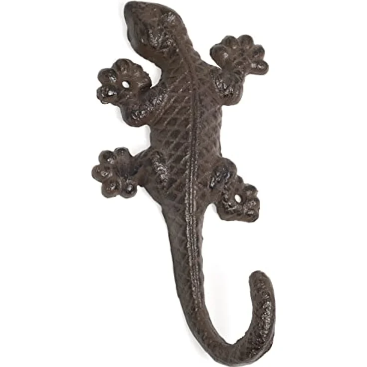 Moritz Wandgarderobe Garderobe Salamander Garderobenleiste Haken Gußeisen Kleiderhaken Garderobenhaken Vintage – Bild 5