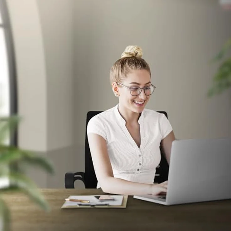 ML-DESIGN Schreibtischstuhl, Höhenverstellbarer Drehstuhl mit atmungsaktiver Netzrückenlehne, schwarz, 1-Sitzer, 54x99x59 cm, bis 130 kg Belastbarkeit – Bild 8