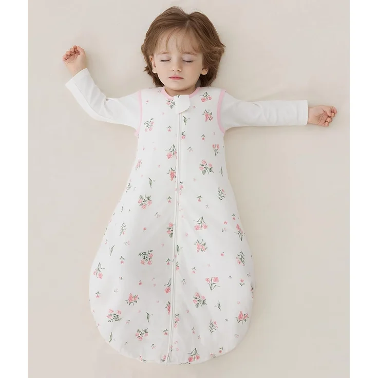Duomiaomiao Baby-Schlafsack, 1,5 Tog, 100 % Baumwolle, für vier Jahreszeiten, tragbar, atmungsaktiv, bequem – Bild 7