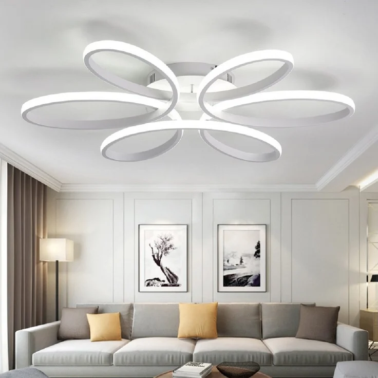Eurotondisplay LED Deckenleuchte LED Deckenlampe Fernbedienung Lichtfarbe einstellbar dimmbar Leuchte, LED fest integriert, Warm- bis Kaltweiß einstellbar, Lichtfarbe und Helligkeit mit Fernbedienung einstellbar – Bild 5