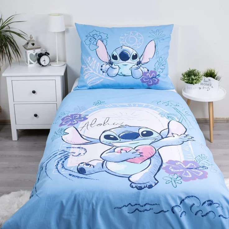 Lilo & Stitch Design Kuschelige Bettwäsche Baumwolle, 140x200 cm & 70x90 cm – Bild 3