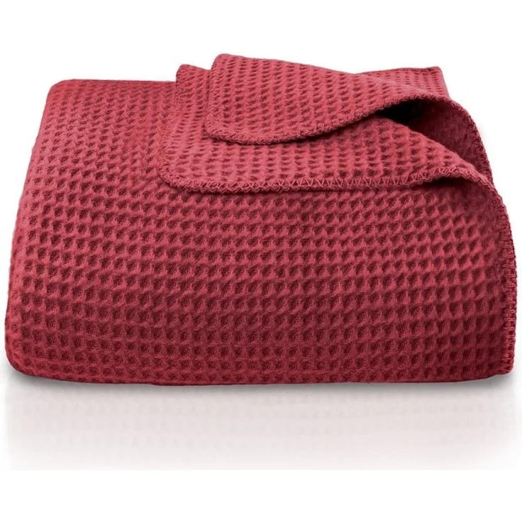 Wohndecke Wohndecke Waffelpique aus Baumwolle - Kuscheldecke, Baumwolldecke -, Laynenburg, Decke als Sofa-decke, Couchdecke, Wolldecke aus Baumwollmix – Bild 4