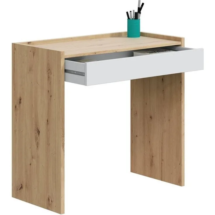 habeig Schreibtisch Holzschreibtisch Schublade Kinderschreibtisch Spieltisch, 81,5cm breit