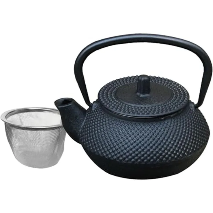 Kinghoff Kinghoff Gusseisen-Teekanne, Teesieb 0,3l KH1817