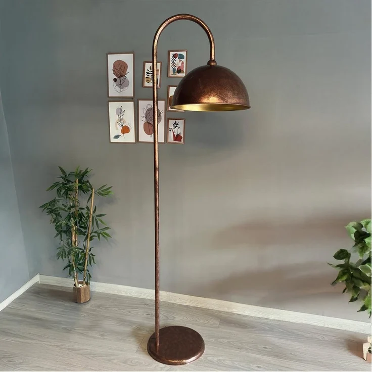 Bamyum Stehlampe Stehlampe Modern Dekorativ Metall Wohnzimmer Arbeitszimmer Stehlampe, ohne Leuchtmittel, E27, verstellbarer Lampenschirm, Stehluchte mit Ablage – Bild 3
