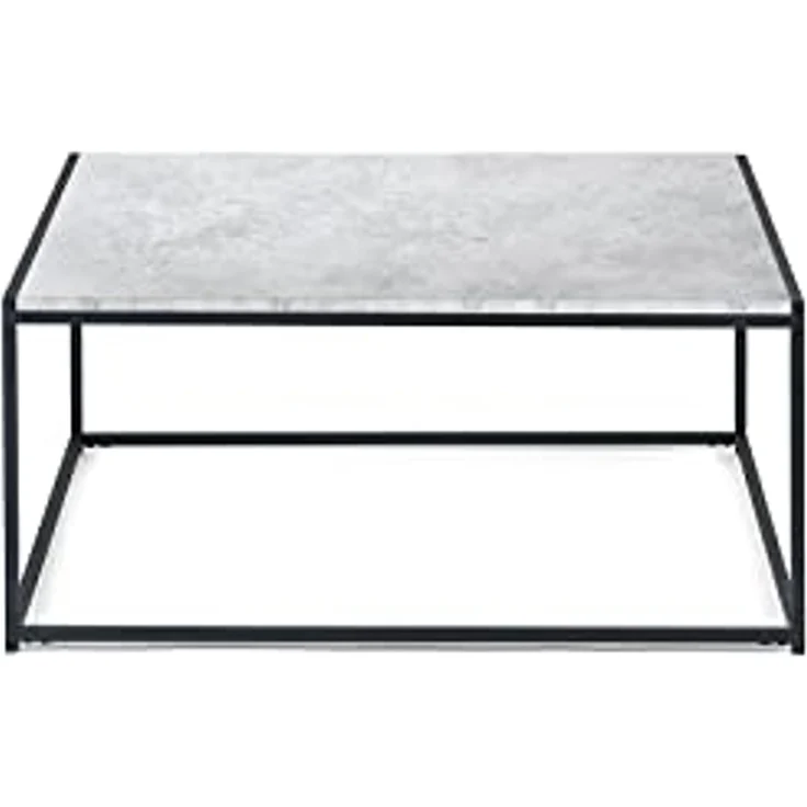 Julian Bowen Staten Square Couchtisch, Betonoptik/Schwarz – Bild 4