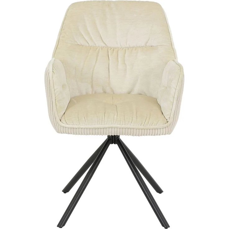 Armlehnenstuhl Aalen / Amira S, Stoff, Beige, 56 x 89 x 61 cm – Bild 1